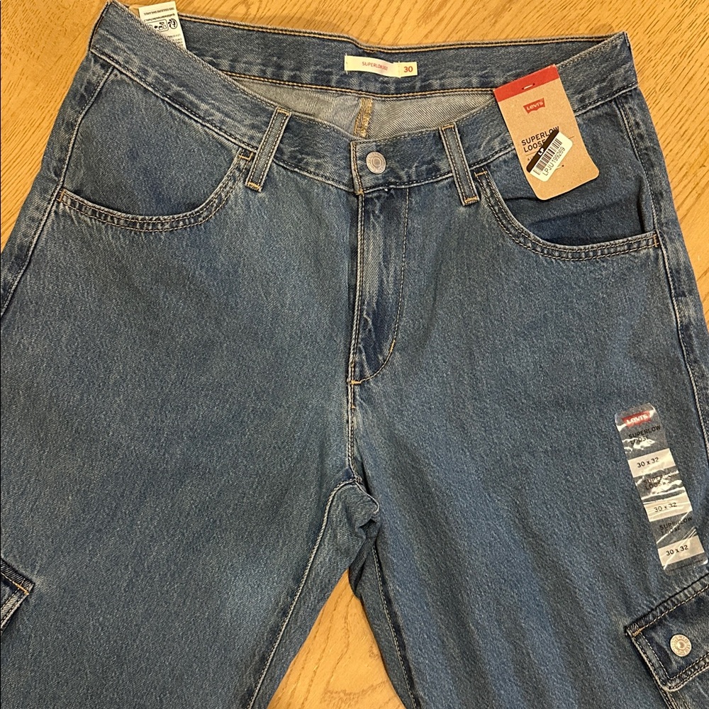 Levi's super low loose jeans- - all overblue 30 NWT - Picture 5 of 7